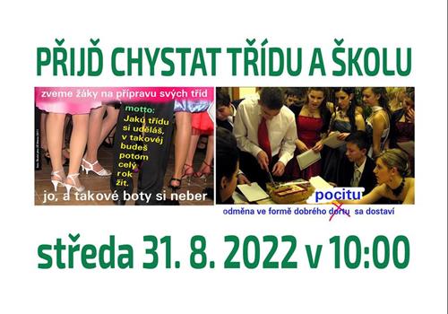 CHYSTÁME TŘÍDY A ŠKOLU